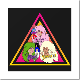 Jem and the Holograms + The Misfits + The Stingers by BraePrint Posters and Art